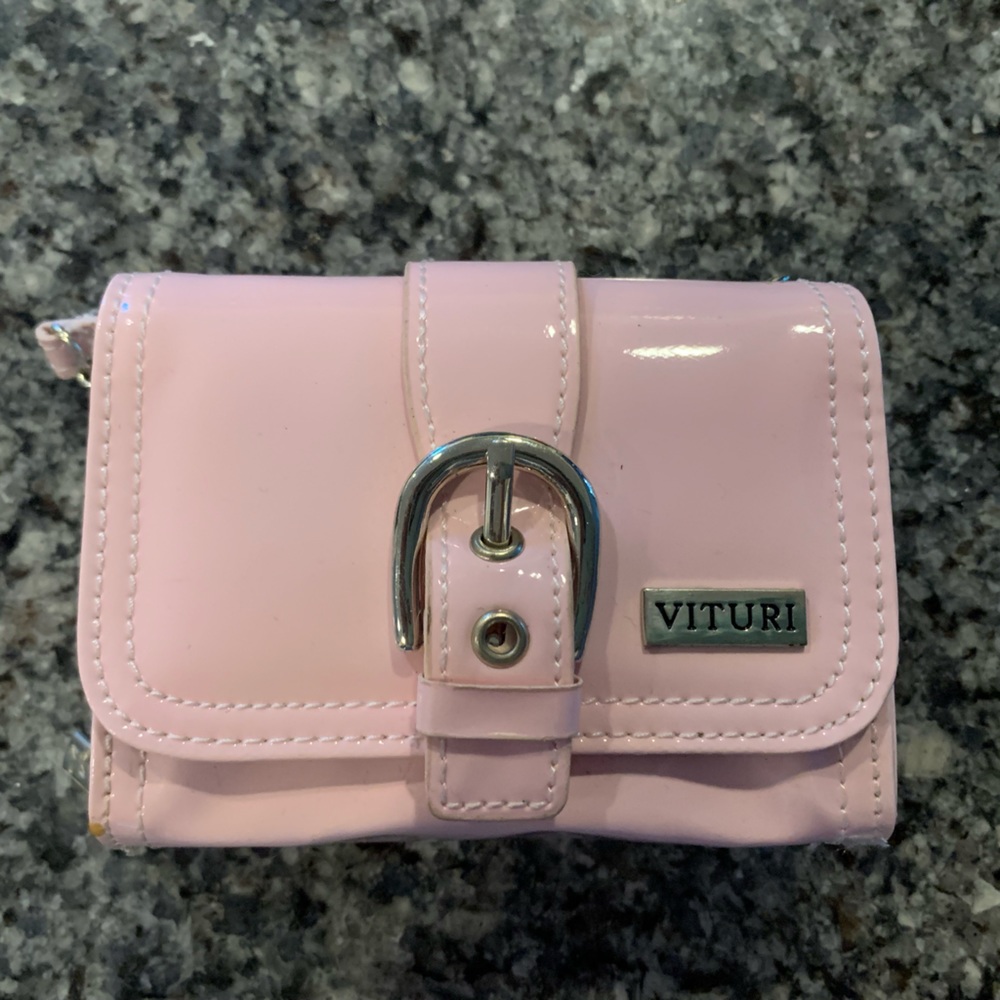 Tiny Pink Patent Wallet/Bag